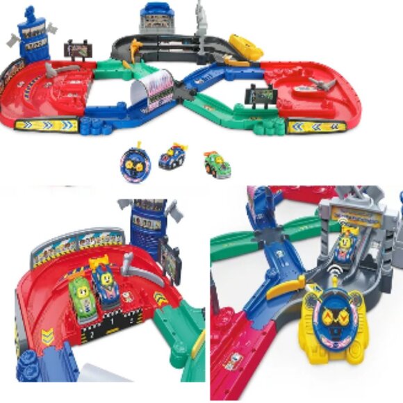VTech Go! Go! Smart Wheels Checkered Flag Motorize 4.5ft Track Set🆕⌚📦🏃💨🚚 - Picture 7 of 16